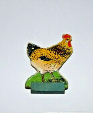 Vintage Holz Fuß Flachfigur